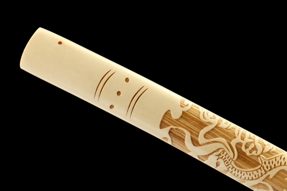 Plain Edge - Hand Forged Clay-Tempered Damascus Steel Katana Sword - Image 3