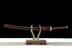Purgatory Vein - Hand Forged Damascus Steel Katana Sword