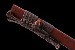 Alternative view of Crimson Gold Edge - Hand Forged High Carbon Steel Katana Sword