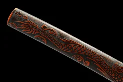 Alternative view of Obsidian Strike - Hand Forged High Carbon Steel Katana Sword