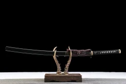 Azure Brown Radiance - Hand Forged T10 Tool Steel Katana Sword