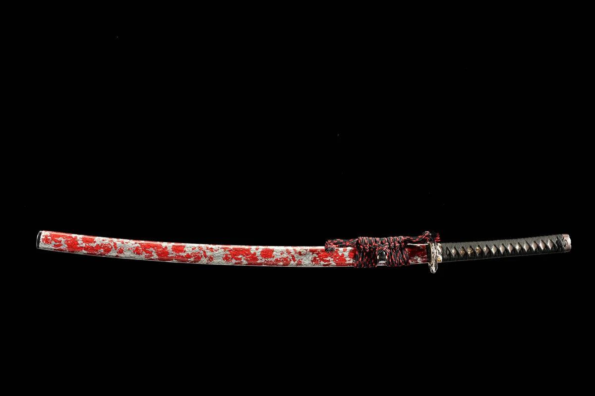 Crimson Flame Cloud Cleave - Hand Forged T10 Tool Steel Katana Sword - Image 7