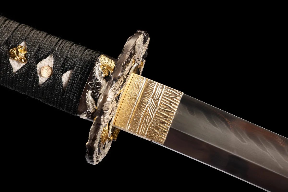 Crimson Flame Cloud Cleave - Hand Forged T10 Tool Steel Katana Sword - Image 12