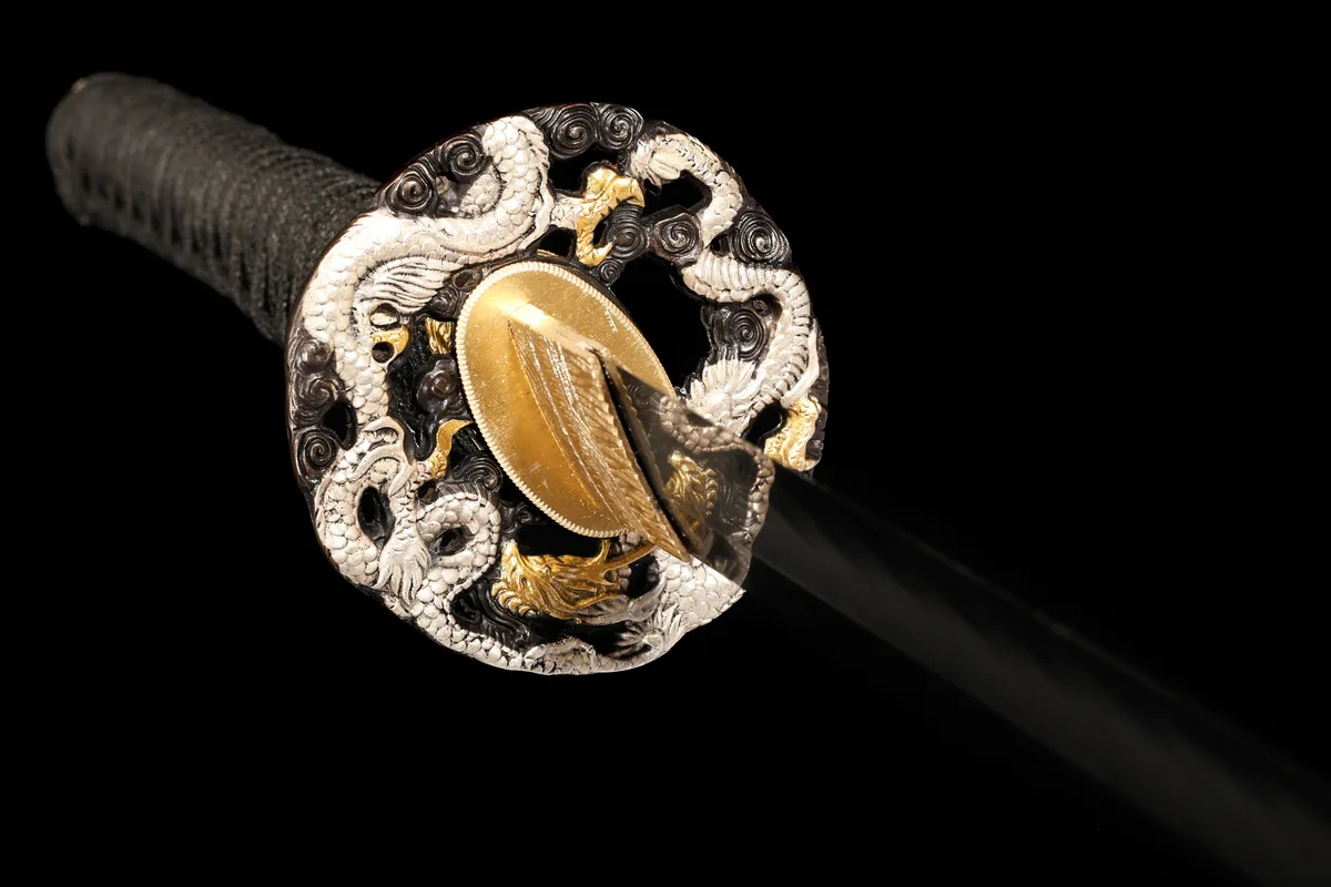 Crimson Flame Cloud Cleave - Hand Forged T10 Tool Steel Katana Sword - Image 14