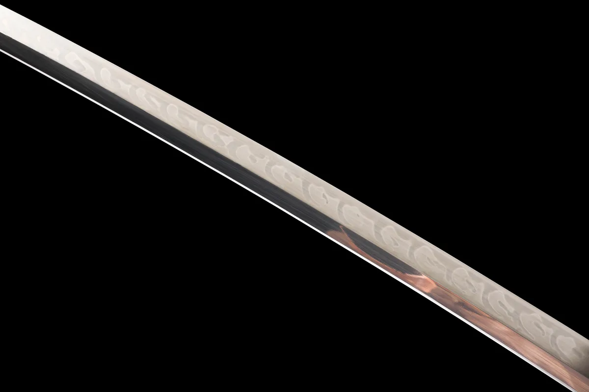Frost Blossom Drifting Cloud - Hand Forged T10 Tool Steel Katana Sword - Image 6