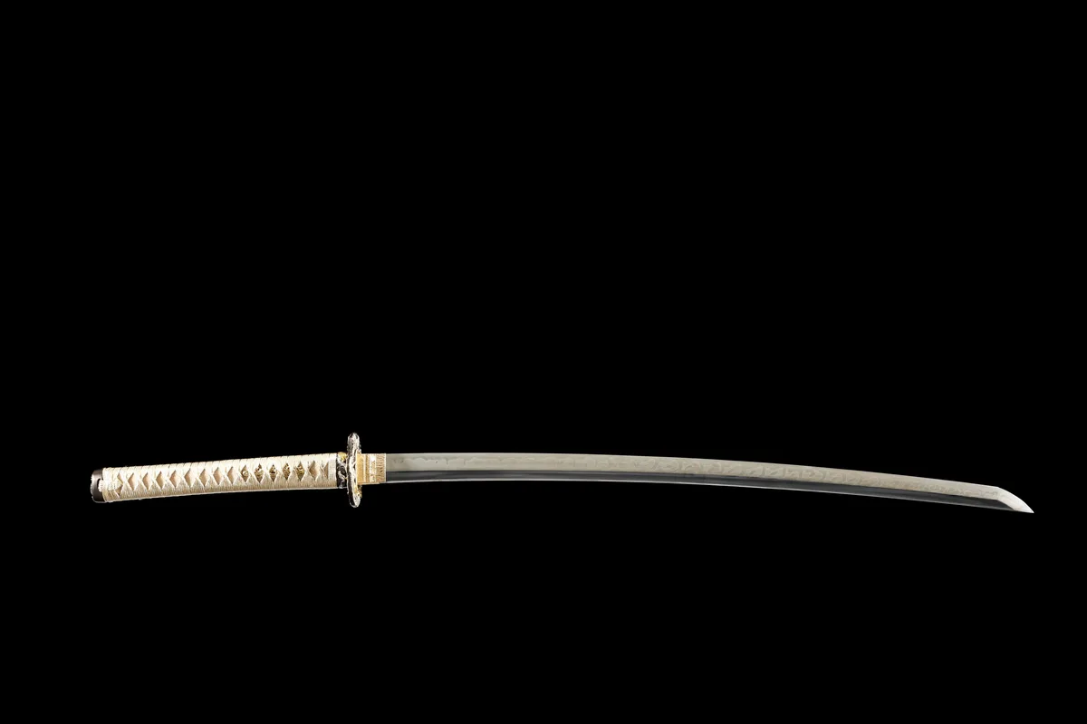 Frost Blossom Drifting Cloud - Hand Forged T10 Tool Steel Katana Sword - Image 9
