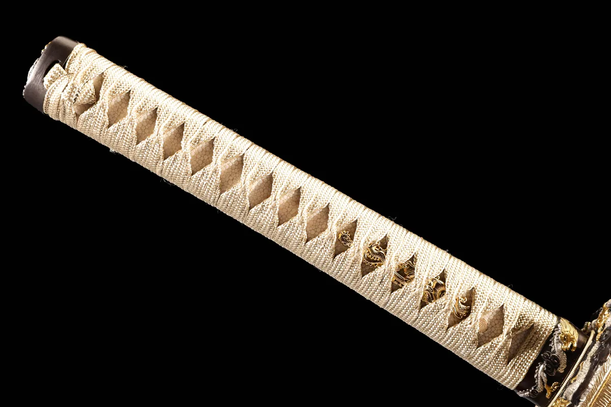 Frost Blossom Drifting Cloud - Hand Forged T10 Tool Steel Katana Sword - Image 10