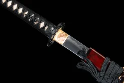 Red Wheel Flower - Hand Forged T10 Tool Steel Katana Sword