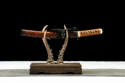 Alternative view of Shadow Carve Set - Hand Forged T10 Tool Steel Katana Sword