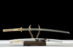 Alternative view of Silver Tide - Hand Forged T10 Tool Steel Katana Sword